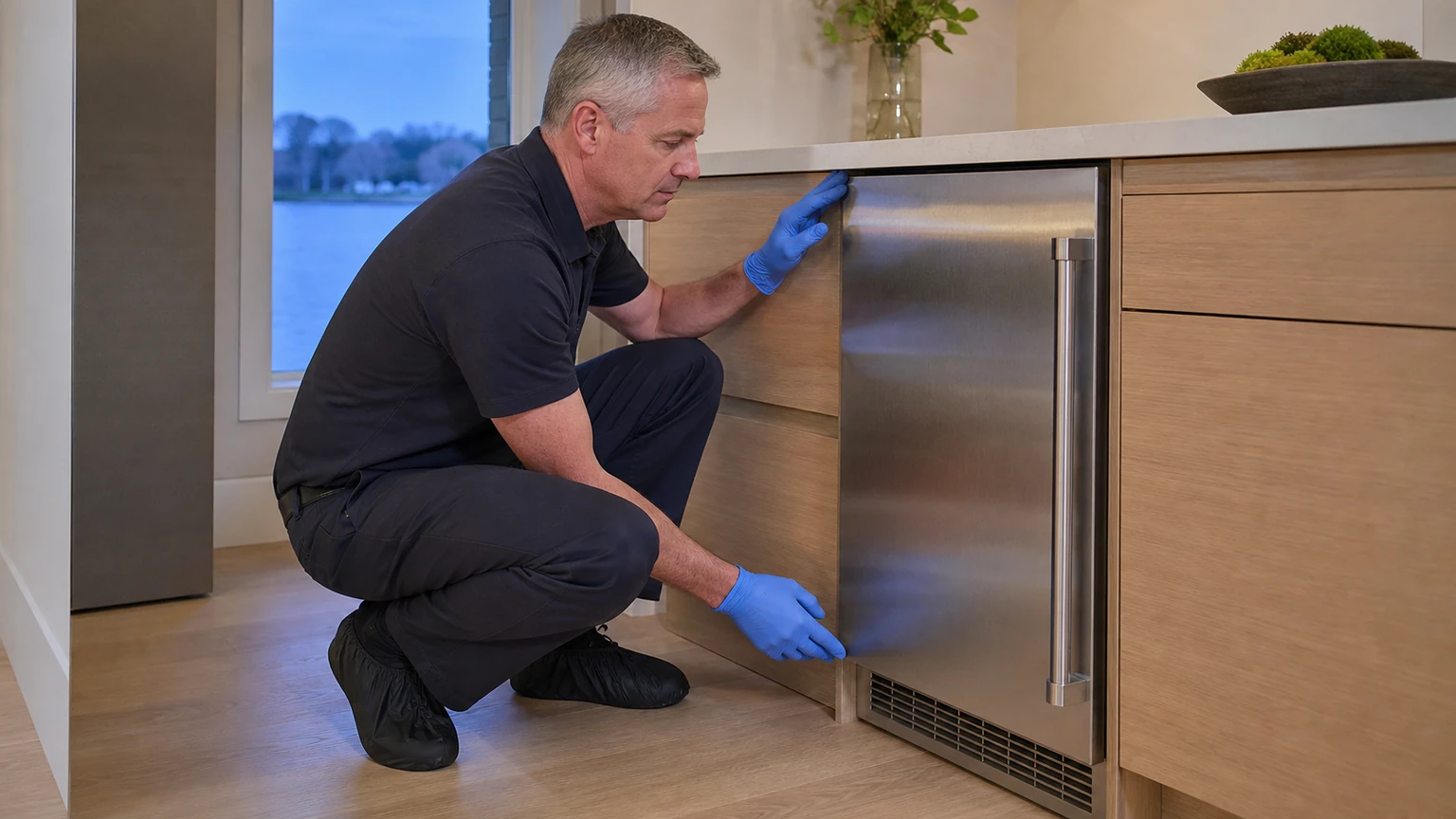 Undercounter ice maker diagnostic visit in Rowayton